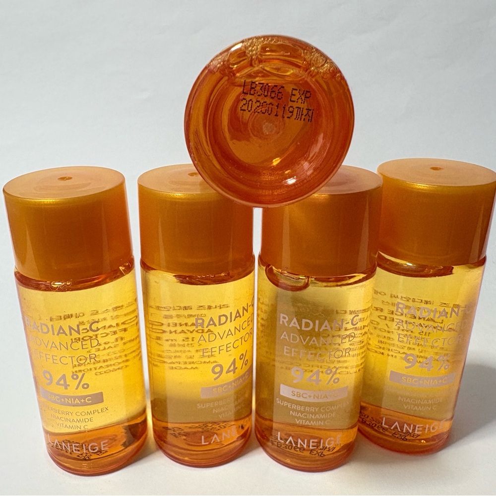 LANEIGE Radiance C Effector Bottles in Vibrant Orange 5-pc